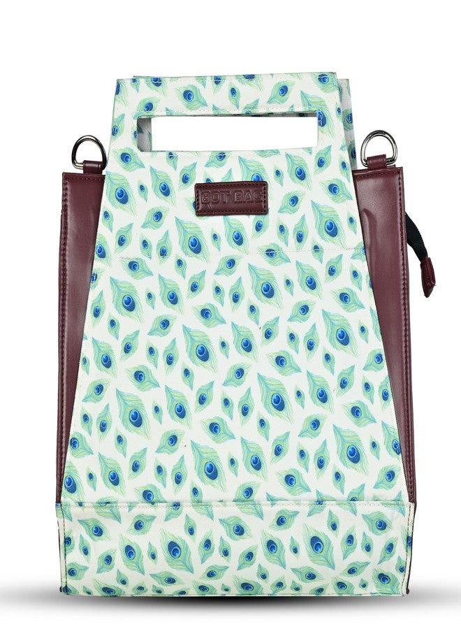 Bot Bag handbag for women Peacock Motif Stylish Bags for Office Use | Stylish Tote for Office Use | Purse for Women - Image 1